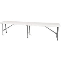 Banc pliant, Poly&eacute;thyl&egrave;ne, 72" lo x 12" la x 17" h Absolute Business Supply