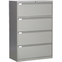 Classeur lat&eacute;ral, Acier, 4 tiroirs, 36" la x 18" p x 53-3/8" h, Gris Absolute Business Supply