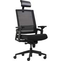 Chaises de bureau A-37 Activ, Mailles, Noir, Capacit&eacute; 275 lb Absolute Business Supply