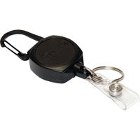 D&eacute;rouleur autor&eacute;tractable pour carte d'identit&eacute; et cl&eacute;s, M&eacute;tal en alliage de zinc, C&acirc;ble 24", Fixation Mousqueton Absolute Business Supply