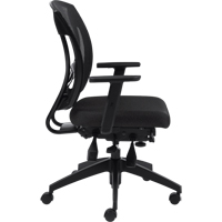 Multi-Tilter Arm Chairs, Fabric, Charcoal, 300 lbs. Capacity Absolute Business Supply