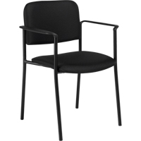 Stacking Chairs, Fabric, 32" High, 300 lbs. Capacity, Black Absolute Business Supply