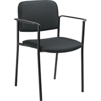 Stacking Chairs, Fabric, 32" High, 300 lbs. Capacity, Charcoal Absolute Business Supply