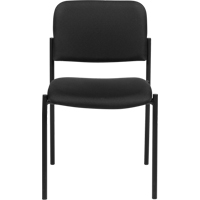 Armless Stacking Chairs, Fabric, 32" High, 300 lbs. Capacity, Black Absolute Business Supply