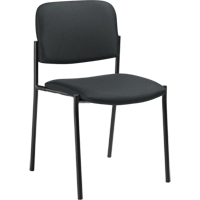 Armless Stacking Chairs, Fabric, 32" High, 300 lbs. Capacity, Charcoal Absolute Business Supply