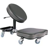 Chaise ergonomique Flex, Vinyle, Noir/gris Absolute Business Supply
