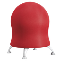 Zenergy Ball Chair, Fabric, Red, 250 lbs. Capacity Absolute Business Supply