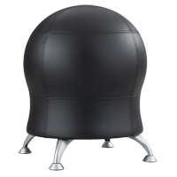 Zenergy Ball Chair, Vinyl, Black, 250 lbs. Capacity Absolute Business Supply