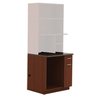 Armoire modulaire, M&eacute;lamine, 39" h x 36" la x 25" P, Acajou Absolute Business Supply
