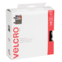Attaches en jeton, Boucle et crochet, 3/4" dia., Adh&eacute;sif, Noir Absolute Business Supply