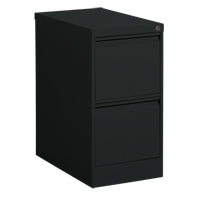Classeur vertical, Acier, 2 tiroirs, 15-1/7" la x 25" p x 29" h, Noir Absolute Business Supply