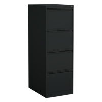 Classeur vertical, Acier, 4 tiroirs, 18-1/7" la x 25" p x 52" h, Noir Absolute Business Supply