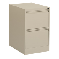 Classeur vertical, Acier, 2 tiroirs, 18-1/7" la x 25" p x 29" h, Beige Absolute Business Supply