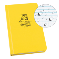 Bound Book, Hard Cover, Yellow, 160 Pages, 4-5/8" W x 7-1/4" L Absolute Business Supply