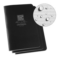 All-Weather Notebook, Soft Cover, Black, 48 Pages, 4-5/8" W x 7" L Absolute Business Supply