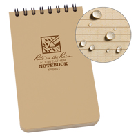 Carnet de notes de poche &agrave; spirale, Couverture souple, Havane, 100 Pages, 3" , 5"  Absolute Business Supply