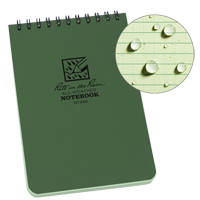 Carnet de notes de poche &agrave; spirale, Couverture souple, Vert, 100 Pages, 4" , 6"  Absolute Business Supply