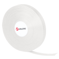 Attaches QWIK, Boucle et crochet, 25 vg x 3/4", Auto-aggripant, Blanc Absolute Business Supply