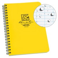 Carnet de notes de poche &agrave; spirale lat&eacute;rale, Couverture souple, Jaune, 64 Pages, 4-5/8" , 7"  Absolute Business Supply