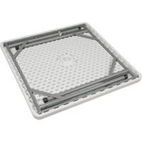 Table pliante, Carr&eacute;e, 34" l x 34" la, Poly&eacute;thyl&egrave;ne, Blanc Absolute Business Supply