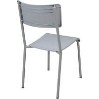 Chaises empilables Ventura, Polypropyl&egrave;ne, Hauteur 36", Capacit&eacute; 300 lb, Gris Absolute Business Supply