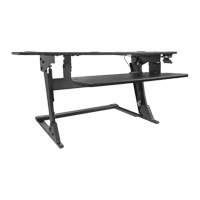 Poste de travail assis-debout Goya, Mod&egrave;le de bureau, 20" h x 42" la x 16" p, Noir Absolute Business Supply