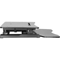 Goya Sit-Stand Workstation, Desktop Unit, 22" H x 31-1/2" W x 24" D, Black Absolute Business Supply