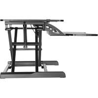 Goya Sit-Stand Workstation, Desktop Unit, 22" H x 31-1/2" W x 24" D, Black Absolute Business Supply