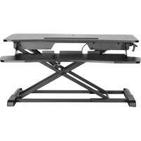 Goya Sit-Stand Workstation, Desktop Unit, 22" H x 31-1/2" W x 24" D, Black Absolute Business Supply