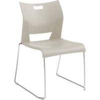Duet Armless Training Chair, Plastic, 33-1/4" High, 350 lbs. Capacity, White Absolute Business Supply