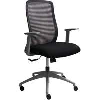Chaise de bureau ajustable s&eacute;rie Era, Tissu/Mailles, Noir, Capacit&eacute; 275 lb Absolute Business Supply