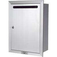 Recessed Collection Box, Wall -Mounted, 16-3/16" x 11-3/4", Aluminum Absolute Business Supply