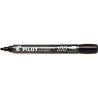 Pilot 100 Permanent Marker, Black, Bullet Tip Absolute Business Supply