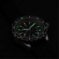 Grande montre automatique de plong&eacute;e, Num&eacute;rique, &agrave; piles, 41 mm, Noir Absolute Business Supply