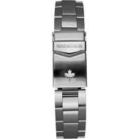 Grande montre automatique de plong&eacute;e avec feuille d'&eacute;rable gris et bracelet en acier inoxydable, Num&eacute;rique, &agrave; piles, 41 mm, Argent Absolute Business Supply