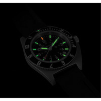 Montre Steel Navigator avec date sur ensemble bracelet en caoutchouc noir de trois morceaux, Num&eacute;rique, &agrave; piles, 41 mm, Noir Absolute Business Supply