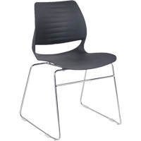 Stacking Chairs, Polypropylene, 32" High, 250 lbs. Capacity, Black Absolute Business Supply