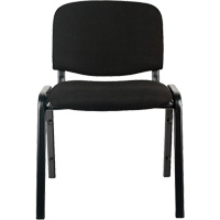 Stacking Chairs, Fabric, 32" High, 250 lbs. Capacity, Black Absolute Business Supply