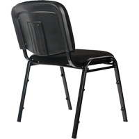 Stacking Chairs, Fabric, 32" High, 250 lbs. Capacity, Black Absolute Business Supply