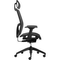 Chaise &agrave; dossier moyen avec m&eacute;canisme &agrave; basculement synchronis&eacute; &agrave; d&eacute;tection de poids Format+, Mailles, Noir, Capacit&eacute; 300 lb Absolute Business Supply