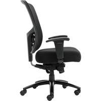 Chaise &agrave; dossier haut avec m&eacute;canisme &agrave; basculement synchronis&eacute; robuste Raven 400, Mailles, Noir, Capacit&eacute; 400 lb Absolute Business Supply