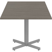 Newland Height-Adjustable Square Table, 36" L x 36" W x 29" H, 1" Top, Laminate, Brown Absolute Business Supply