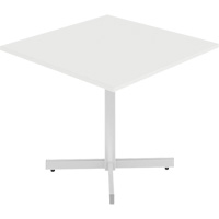 Newland Height-Adjustable Square Table, 36" L x 36" W x 29" H, 1" Top, Laminate, White Absolute Business Supply