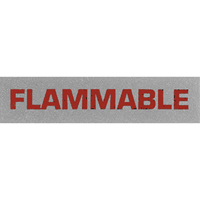&eacute;tiquettes pour traitement sp&eacute;cial Flammable, 5" lo x 2" la, Noir/rouge Absolute Business Supply