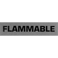 &eacute;tiquettes pour traitement sp&eacute;cial Flammable, 5" lo x 2" la, Noir/rouge Absolute Business Supply