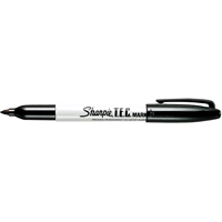 T.E.C. Permanent Marker, Black, Fine Tip Absolute Business Supply