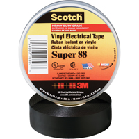 Scotch&reg; Super 88 Tape, 19 mm (3/4") x 20.1 m (66'), Black, 8.5 mils Absolute Business Supply