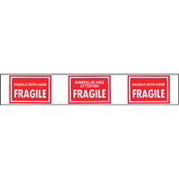 Rubans avec messages pr&eacute;-imprim&eacute;s, 1-7/8" la, Blanc/rouge Absolute Business Supply