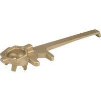 Deluxe Plug Wrenche, 1-1/4" Opening, 9" Handle, Non-sparking brass alloy Absolute Business Supply