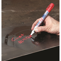 Marqueur pour surfaces huileuses Paint-Riter +, Liquide, Rouge Absolute Business Supply